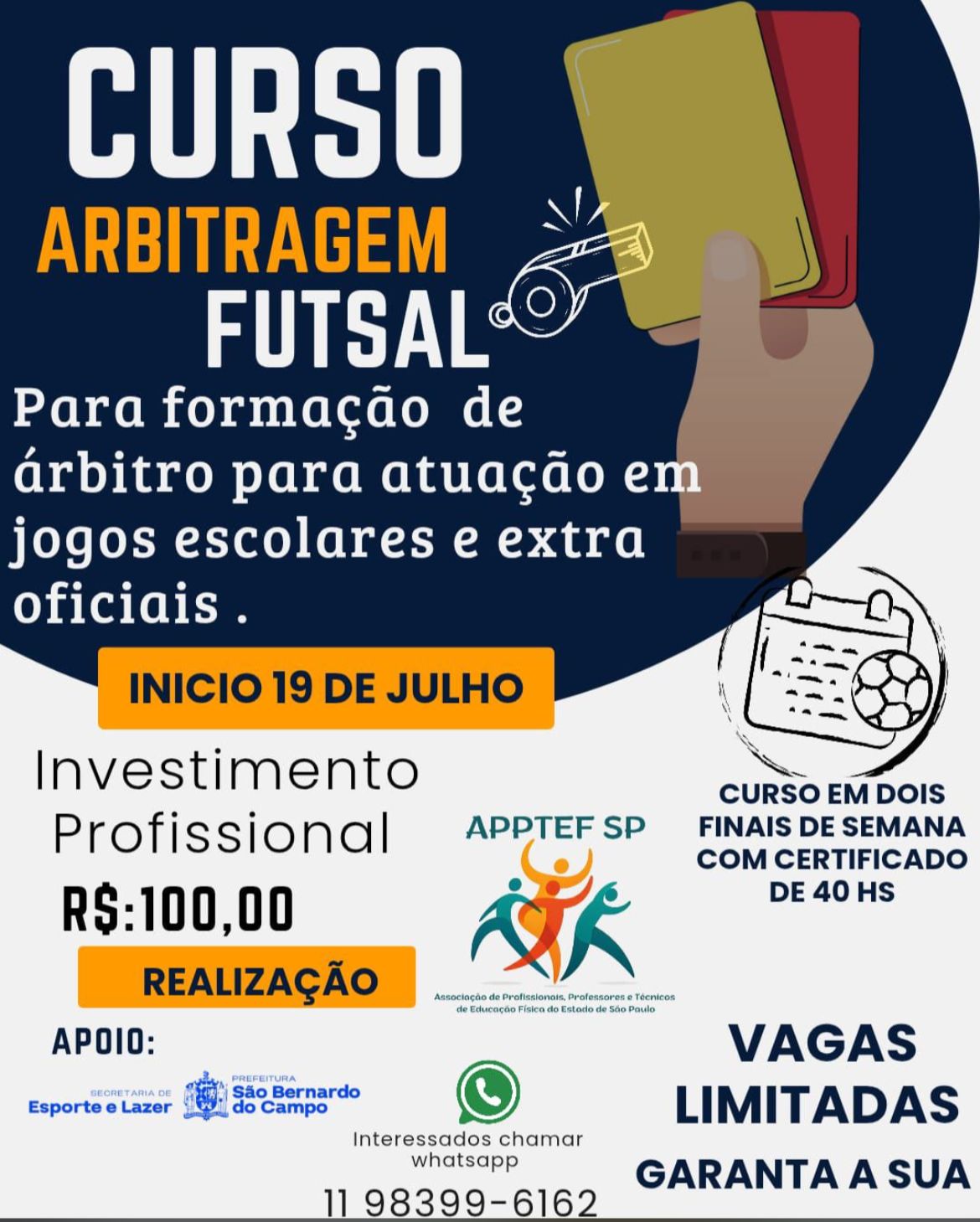 Curso de Arbitragem de Futsal